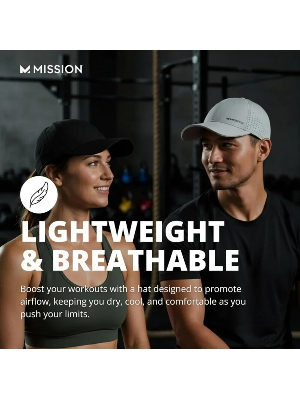 Cooling Vented Performance Hat for Workouts, Golf & Running - Sweat Activated